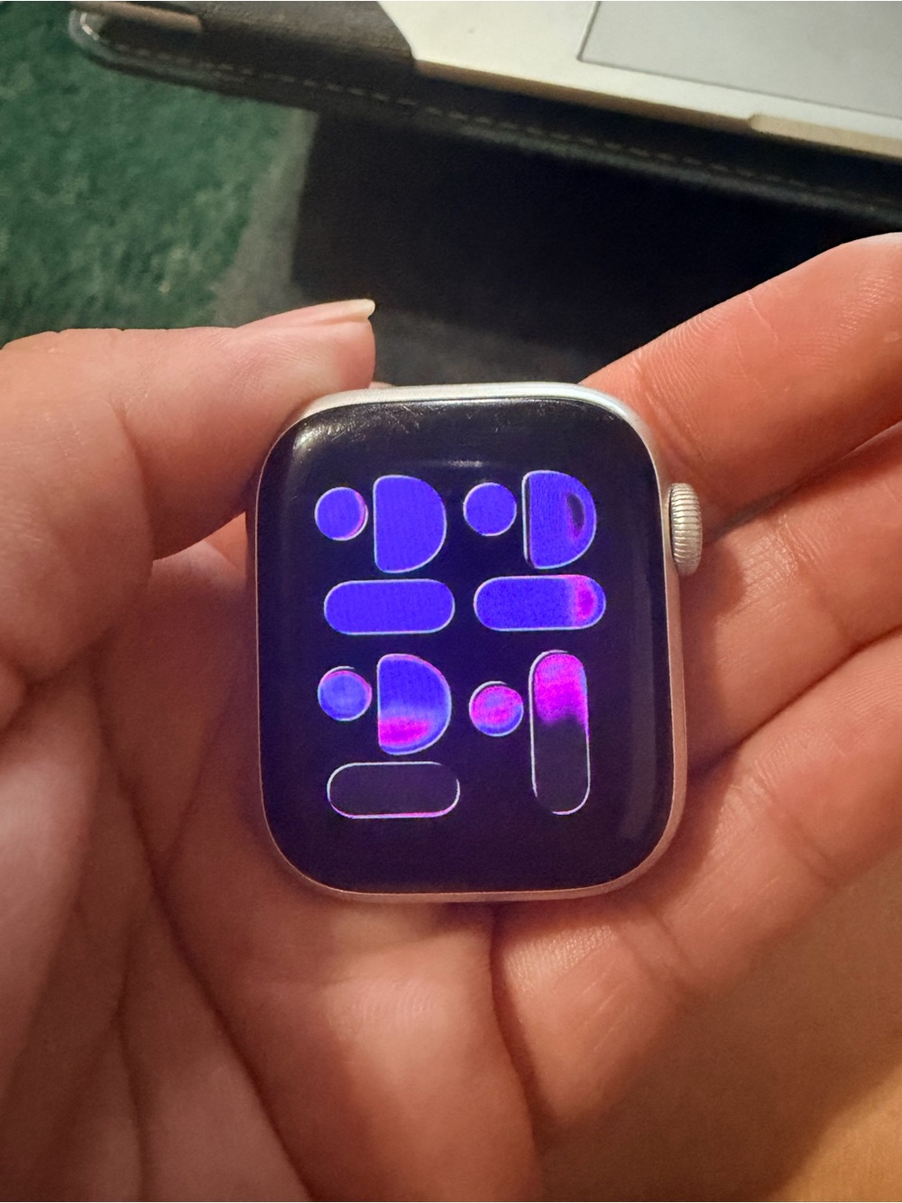 Apple Watch Series 7 with Beige Sport Band and Charger - Picture 8 of 11